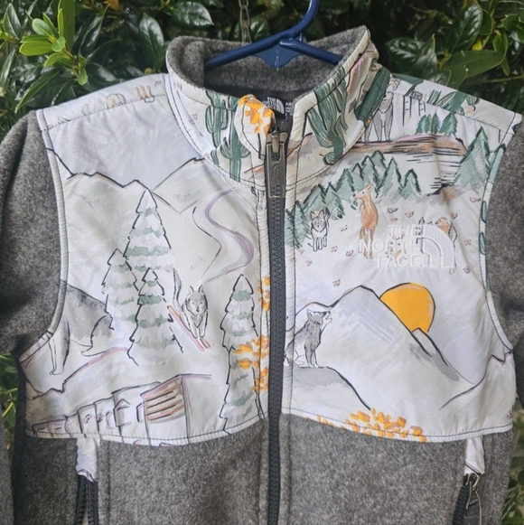 North Face Girls Sz 3T Gray and White Jacket NWT Boho Western - Picture 3 of 10